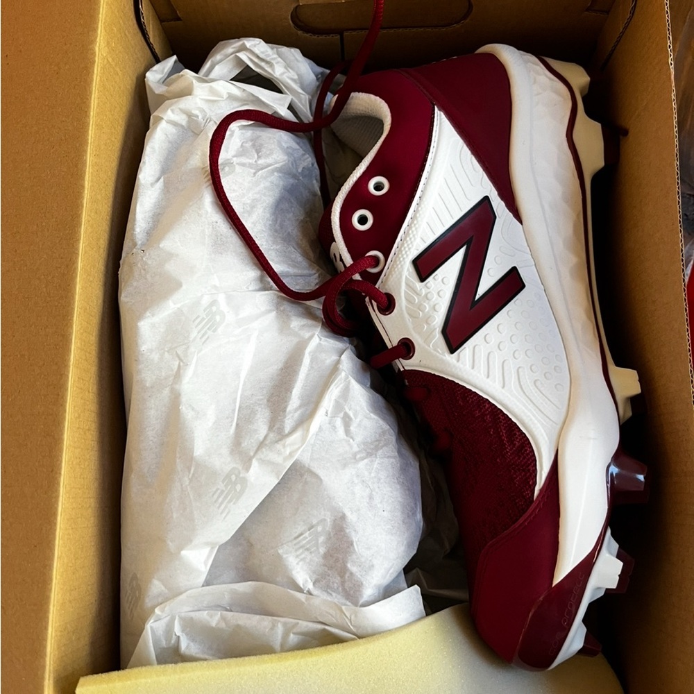 New Balance Red and White Athletic Shoes